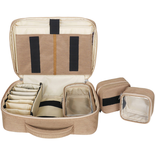 BORSA PER MEDICO DOTTORE INFERMIERE PROFESSIONALE - 38x10xh.30cm - vuota - Marrone/Beige