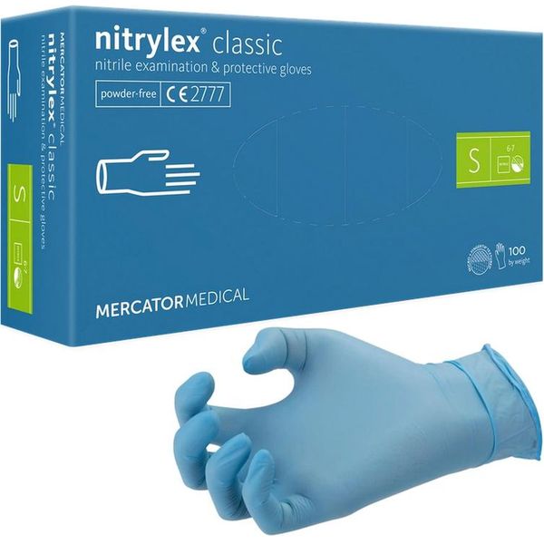 GUANTI IN NITRILE NITRYLEX CLASSIC - senza polvere - conf.100pz - varie misure 