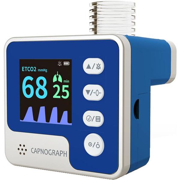 CAPNOGRAFO PORTATILE CONTEC CA10M - EtCO2 + AwRR - con adattatore adulto/bambino