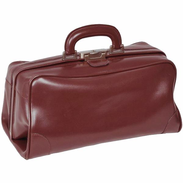 BORSA MEDICO DOTTORE FLORIDA - VERA PELLE - bordeaux
