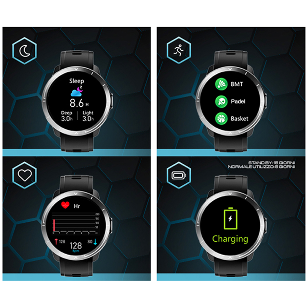 CARDIOFREQUENZIMETRO SMARTWATCH SPORTPIX