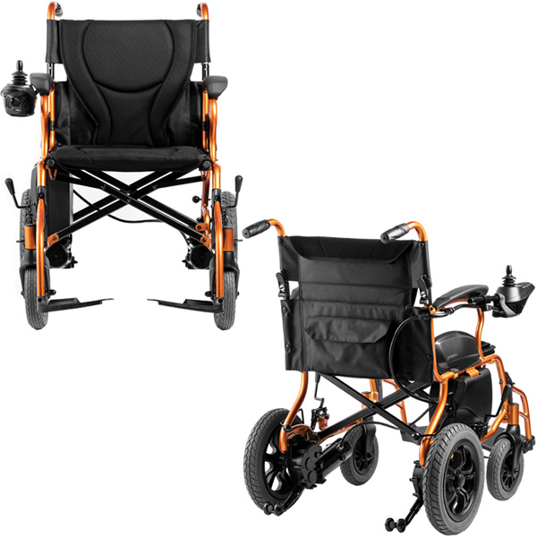 CARROZZINA ELETTRICA 24V 18Ah 130W - autonomia 20km - velocità 6 km/h - portata 100kg - seduta 44cm 