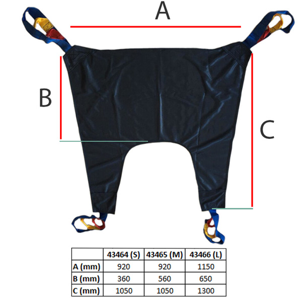 IMBRACATURA STANDARD SENZA POGGIATESTA PER SOLLEVAMALATI - nylon - varie misure