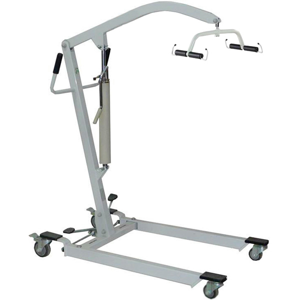 SOLLEVAMALATI IDRAULICO RIPIEGABILE - max 150Kg - apertura gambe a pedale - con imbracatura