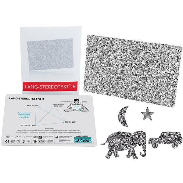 TEST DI LANG II-R - stereotest - 4 stereogrammi