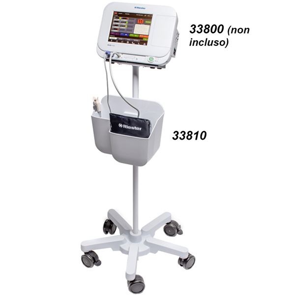 CARRELLO CON CESTELLO PER MONITOR MULTIPARAMETRICO RIESTER RVS-100