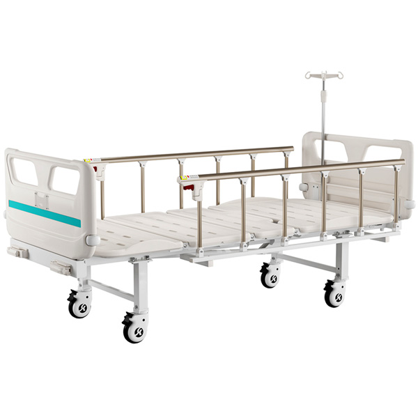 LETTO DEGENZA A 2 MANOVELLE - 3 SNODI - 213x50xh.99,5cm - portata 200kg - con 4 ruote