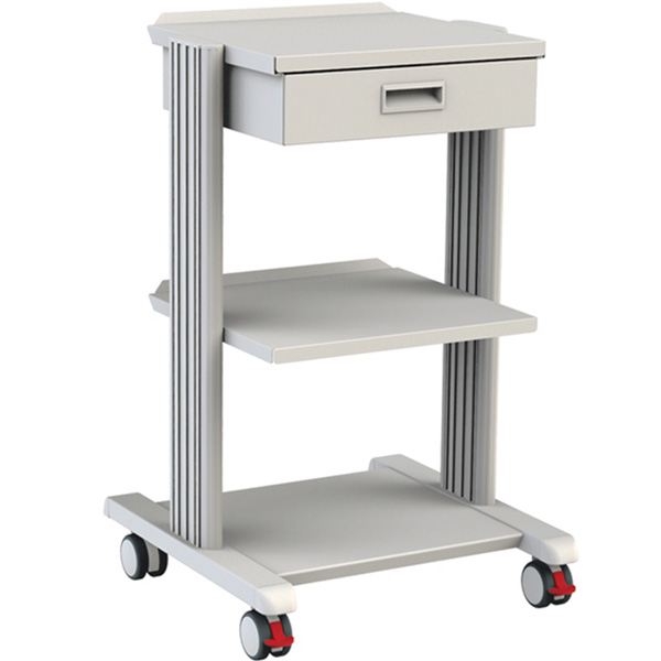 CARRELLO SMART - 2 ripiani 40x36cm + base e cassetto - dimensioni 48,2x50xh.78cm