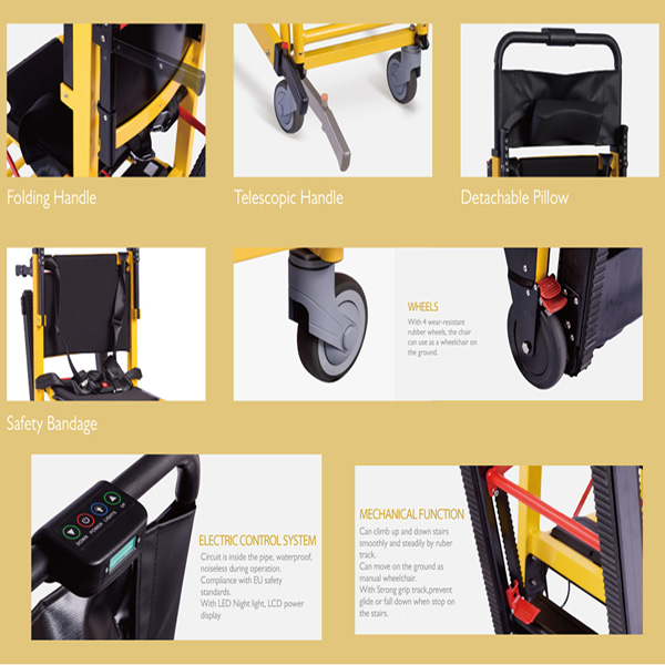 SEDIA PORTANTINA SALI / SCENDISCALE ELETTRICA PIEGHEVOLE - portata 100kg - peso 38kg