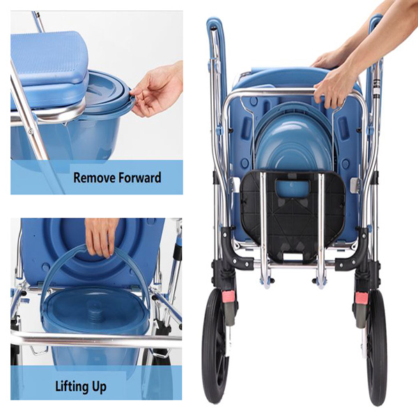 CARROZZINA SEDIA COMODA - portata 125kg - 87x23,5xh63cm - peso 9,4kg