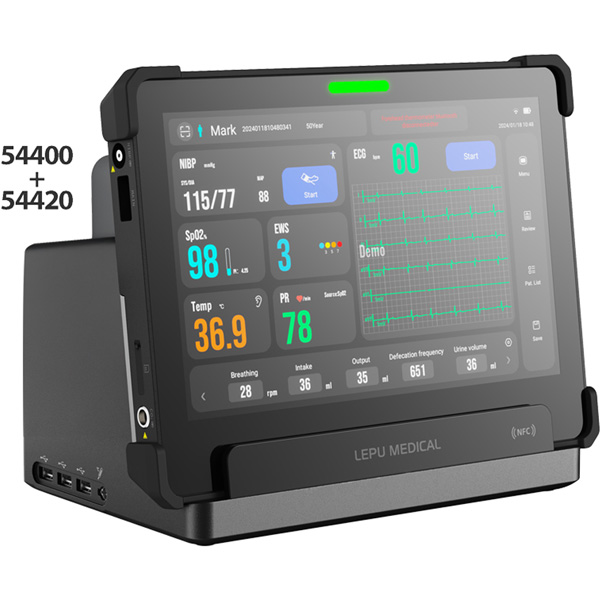MONITOR MULTIPARAMETRICO AIVIEW TABLET - display 10" touchscreen - con ECG, SpO2, PR, TEMP, NIBP