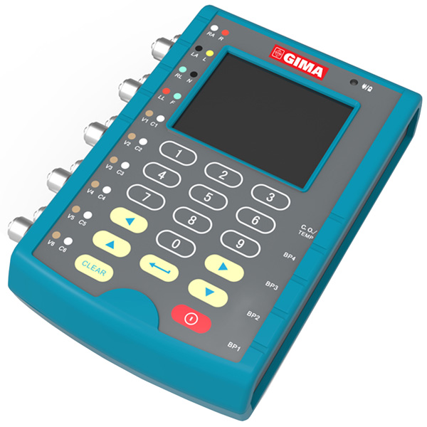 SIMULATORE MULTIPARAMETRICO ECG - MS400 - display a colori - ricaricabile