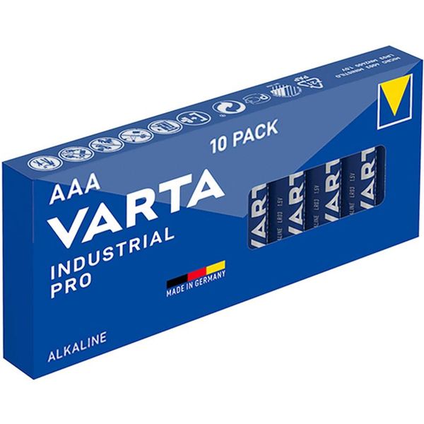 BATTERIE PILE MINISTILO ALCALINE 1,5V - VARTA INDUSTRIAL - tipo AAA - conf. 10pz