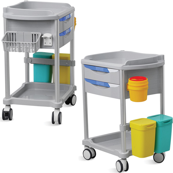 CARRELLO MULTIFUNZIONE NEO PLUS - 2 cassetti - 75x47,5xh.95cm