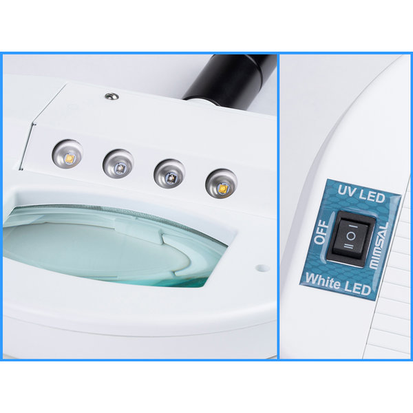 LAMPADA DI WOOD MIMSAL VISTA A LED - 220V - 2 tipi di luce - manuale