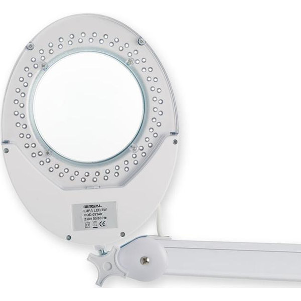 LAMPADA LUPA 60 LED CON LENTE - ingrandimento 5X - potenza 6W - da tavolo