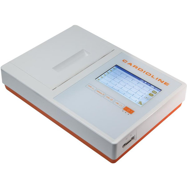 ELETTROCARDIOGRAFO / ECG CARDIOLINE 200L GLASGOW + EasyApp - intepretativo - 12 derivazioni - 3/6/12 canali - display touch