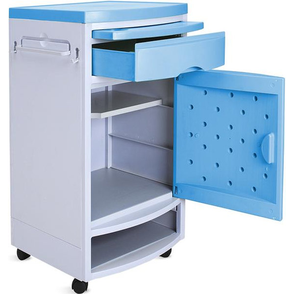 COMODINO IN ABS MEDEA - con portascarpe - 48x48xh.87cm