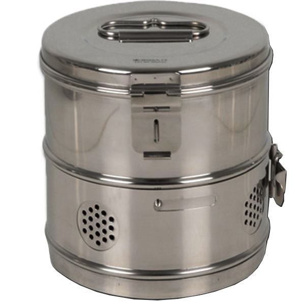 CESTELLO DRUM in acciaio inox - autoclavabile - Ø18xh.18cm