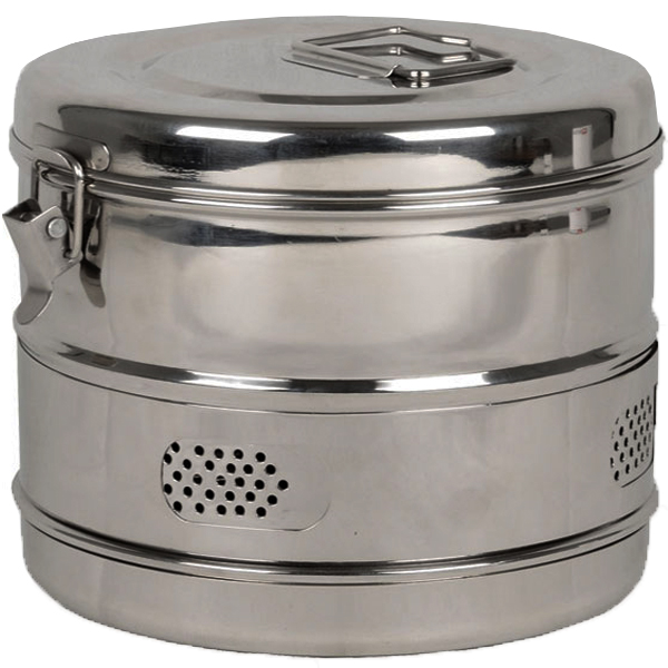 CESTELLO DRUM in acciaio inox - autoclavabile - Ø19x16cm