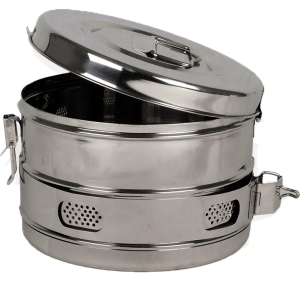 CESTELLO DRUM in acciaio inox - autoclavabile - Ø24xh.16cm