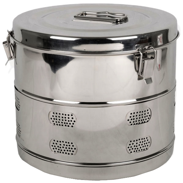 CESTELLO DRUM in acciaio inox - autoclavabile - Ø34xh.34cm