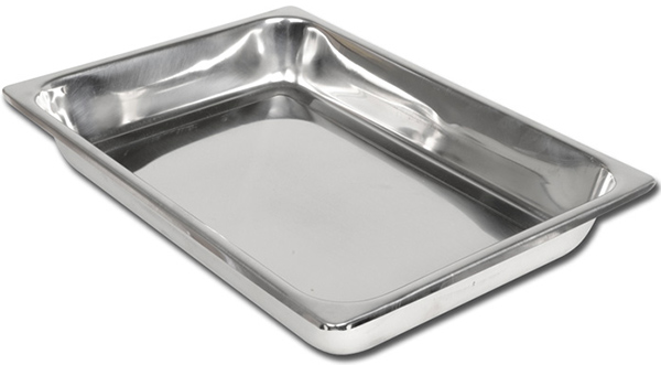 VASSOIO INOX 355x254x50 mm