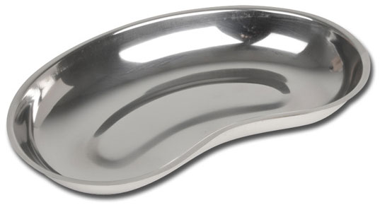 BACINELLA RENIFORME INOX - bordo basso - 254x141x33mm