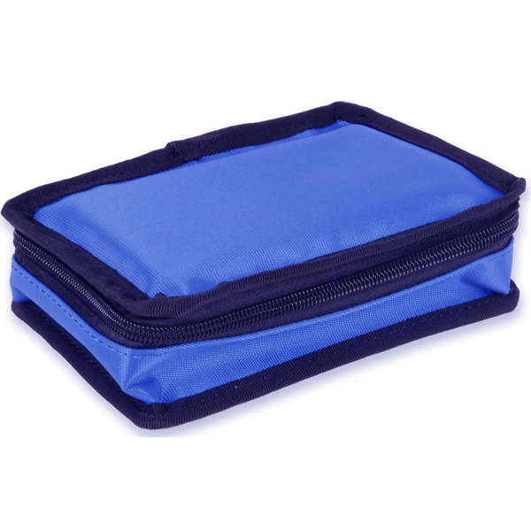 BORSA TERMICA MINI PER MEDICINALI TERMOLABILI in nylon - 17x11,5xh.5,5cm - vuoto - blu