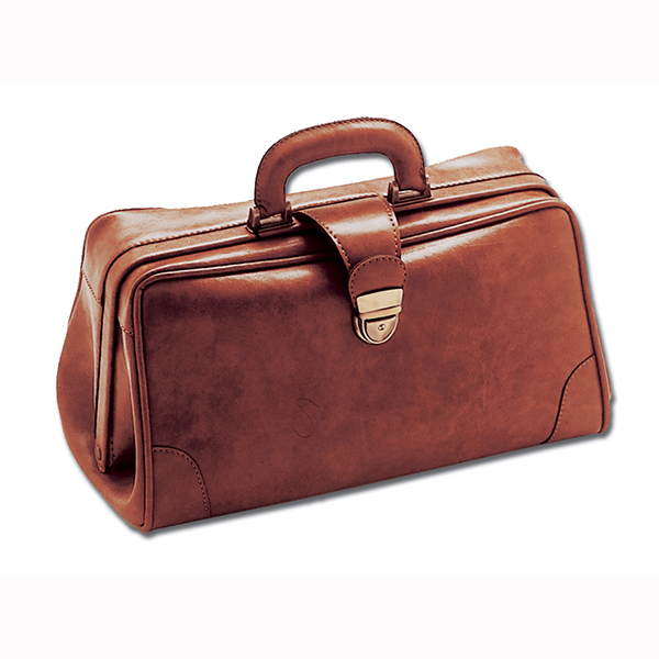 BORSA MEDICO DOTTORE INFERMIERA SKAY SIMILPELLE - 38x20xh.20cm - cognac