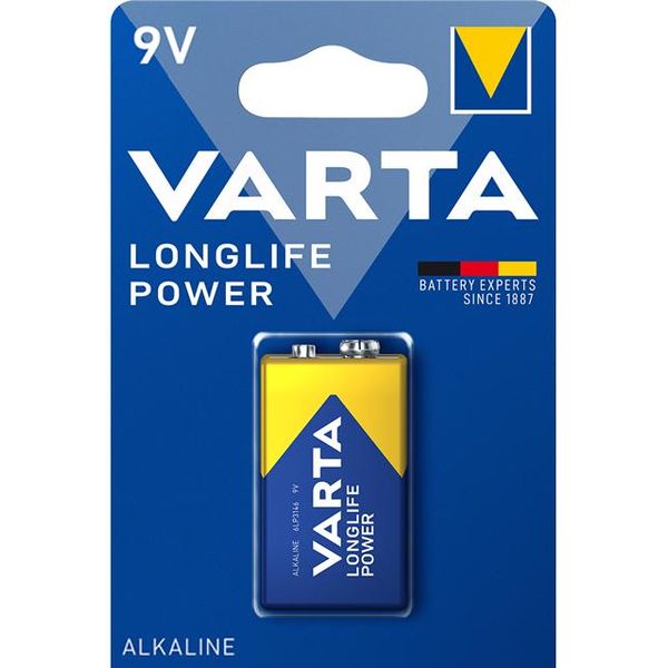 BATTERIA ALCALINA 9V HIGH ENERGY - VARTA - blister 1pz