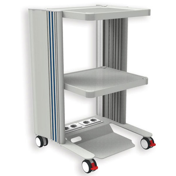 CARRELLO EASY - 3 ripiani - elettrizzato - h.79x40x36 cm