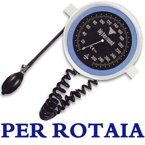 MISURATORE PRESSIONE SFIGMOMANOMETRO ANEROIDE RIESTER BIG BEN - quadrante Ø 147mm - per rotaia