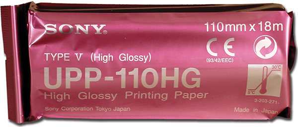 CARTA TERMICA PER STAMPANTE SONY - UPP110HD / UPP110HG / UPP110HA  - Conf.5pz