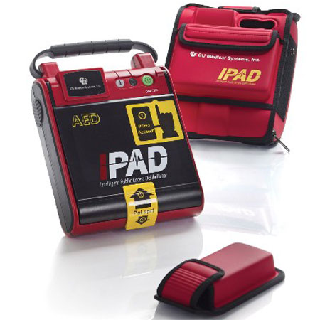 DEFIBRILLATORE SEMIAUTOMATICO I-PAD NF1200 - completo di Borsa di trasposrto, Elettrodi Adulti e Batteria