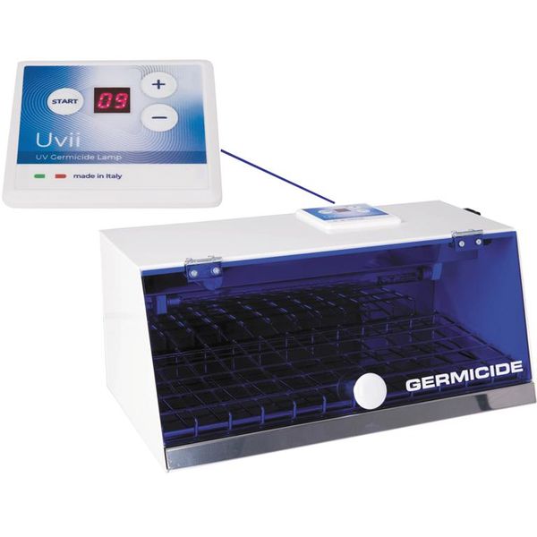 STERILIZZATORE RAGGI UV GERMY PLUS 8W con lampada germicida - con timer - 38x20xh.17cm