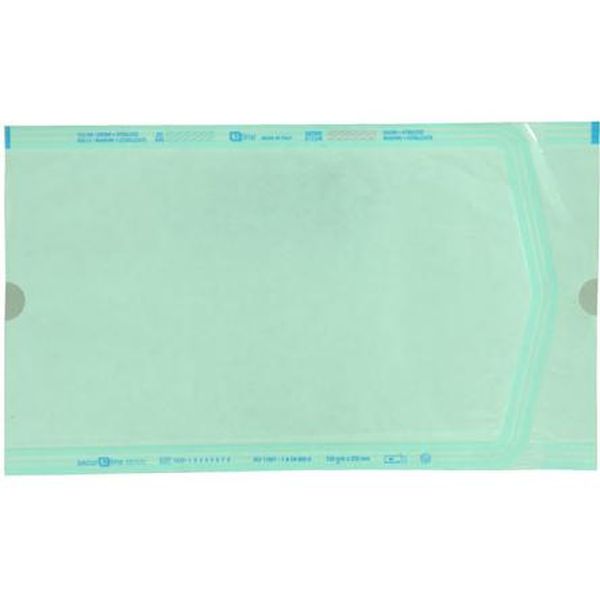 BUSTE PER STERILIZZAZIONE AUTOCLAVE PIATTE NON AUTOSALDANTI - 15x25cm - conf.1000pz