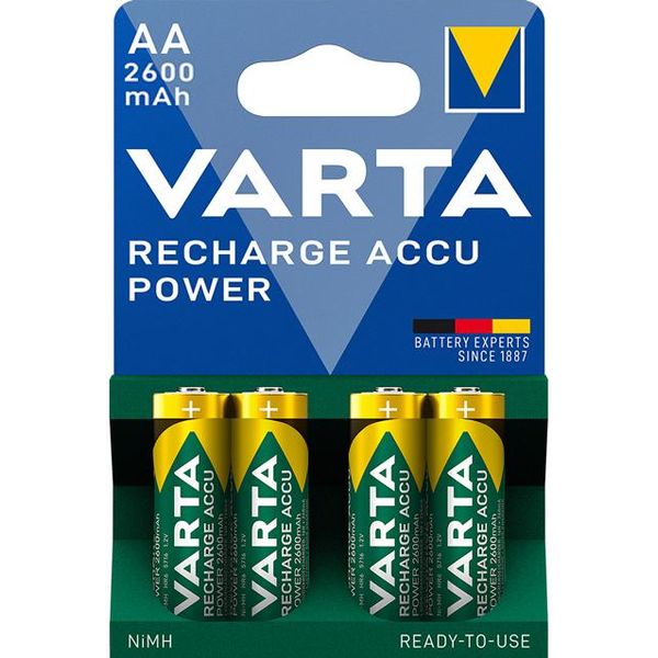BATTERIE VARTA STILO AA RICARICABILE 1,5V 2600mAh - blister 4pz