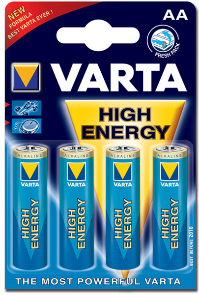 BATTERIE PILE STILO 1,5V - VARTA H.E. - AA - blister 4pz