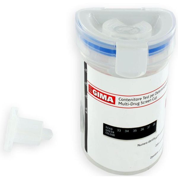 TEST URINE ANTIDROGA / CUP TEST DROGHE  - 7 parametri + 6 adulteranti - vers. reader - conf.25pz
