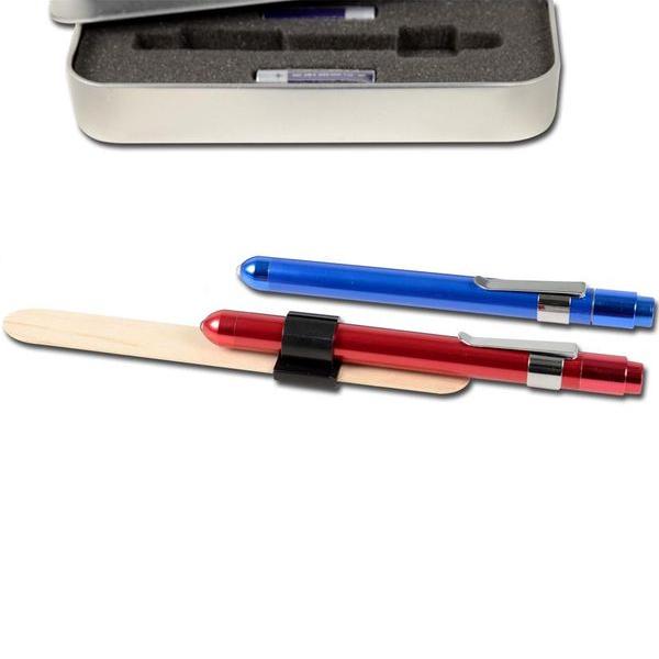 LUCCIOLA DELTA - penna luce a LED effetto XENON - blu o rossa (idea regalo)