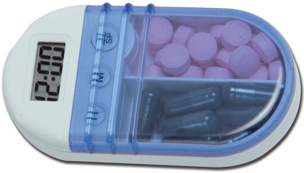 PORTAPILLOLE TASCABILE CON TIMER 