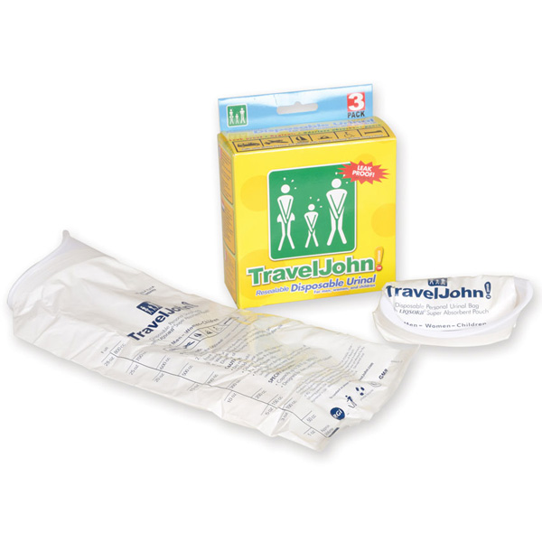 SACCA URINA PORTATILE TRAVEL JOHN -> 800ml - conf.3pz