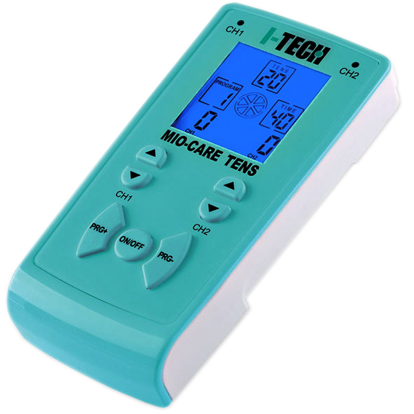 ELETTROSTIMOLATORE MUSCOLARE - TENS MIO-CARE - 2 canali - 20 programmi medicali - con display