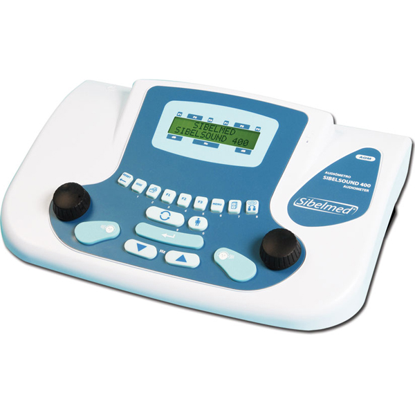 AUDIOMETRO SIBELSOUND 400-AOM - 2 CANALI - via aerea + ossea + mascheramento