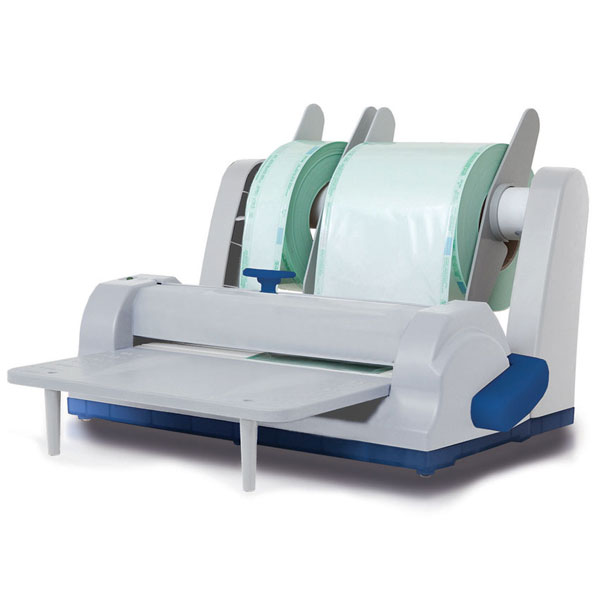 TERMOSALDATRICE EVO GD-301 - completa di portarotolo, taglierina e piano di lavoro - per carta PP medicale e buste in plastica per sterilizzazione a vapore